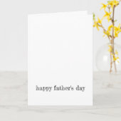 HAPPY FATHERS DAY Moderne typografie LOVE YOU DAD Kaart (Gele Bloem)