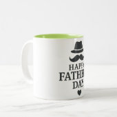 Happy Father's Day Mok Design - Elegant en afdrukb (Voorkant links)