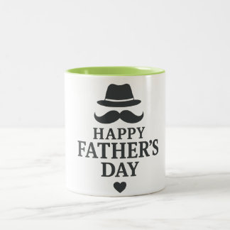 Happy Father's Day Mok Design - Elegant en afdrukb