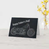 Happy Father's Day Motorcycle for Biker Kaart (Gele Bloem)