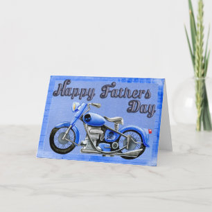 Happy Fathers Day Motorcycle Kaart