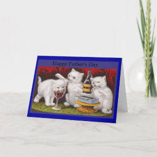 Happy Fathers Day Ondeugende Kittens Kaart