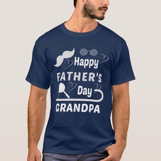 HAPPY FATHERS DAY OPA T-SHIRT (Voorkant)