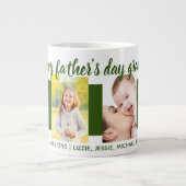 Happy Fathers Day Oppa 4 Foto Green Grote Koffiekop (Voorkant)
