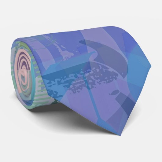 Happy Father's Day Original Lettering Design 02 Stropdas (Opgerold)