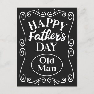 Happy Fathers Day Oud Man Briefkaart