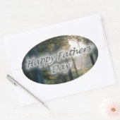 Happy Fathers Day Ovale Sticker (Envelop)