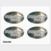 Happy Fathers Day Ovale Sticker (Vel)