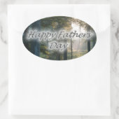 Happy Fathers Day Ovale Sticker (Tas)