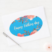 Happy Fathers Day Ovale Sticker (Envelop)