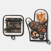 Happy Father's Day Ovenwant & Pannenlap Set (Voorkant)