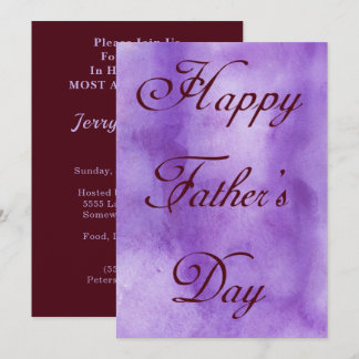 Happy Fathers Day Paarse Summer Picnic Kaart