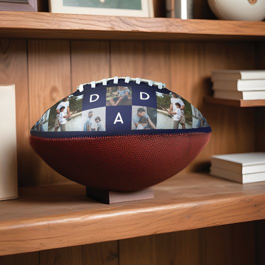 Happy Fathers Day Pap Foto Collage Grid Football