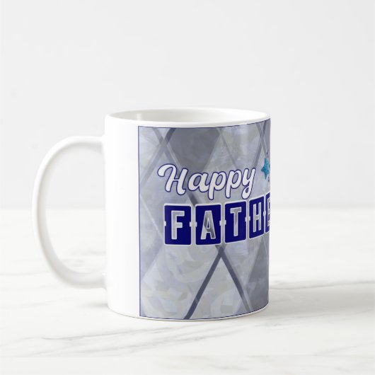 Happy Fathers Day Pap White Coffee Mok (Links)