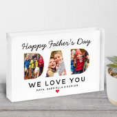 Happy Fathers Day Papa Custom Collage Fotoblokken