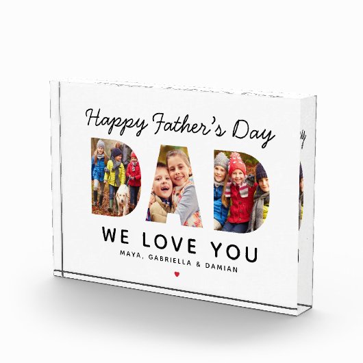Happy Fathers Day Papa Custom Collage Fotoblokken
