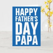 Happy Fathers Day Papa wenskaart voor vader Kaart (Gele Bloem)