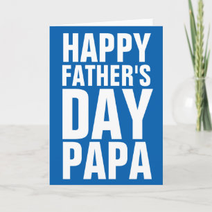 Happy Fathers Day Papa wenskaart voor vader Kaart