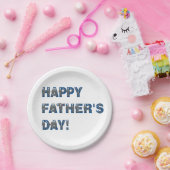 Happy Fathers Day Papieren Borden Papieren Bordje (Feest)