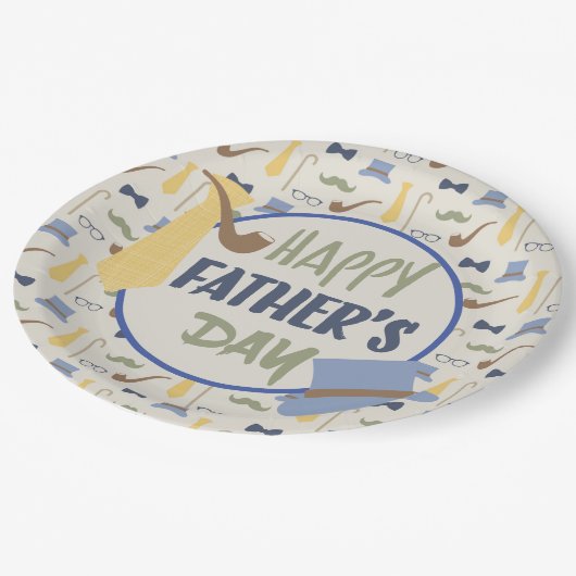 Happy Fathers Day Papieren Bordje (Gekanteld)