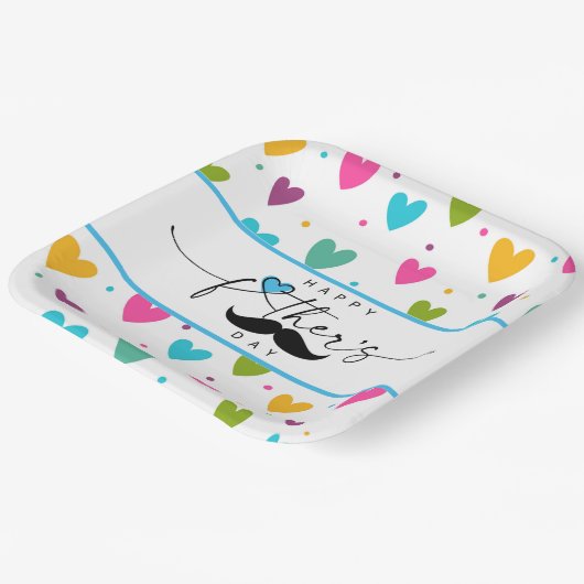 Happy Fathers Day Papieren Bordje (Gebogen)