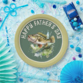 Happy Fathers Day Party Vis Papieren Bordje (Feest)