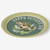 Happy Fathers Day Party Vis Papieren Bordje (Gekanteld)