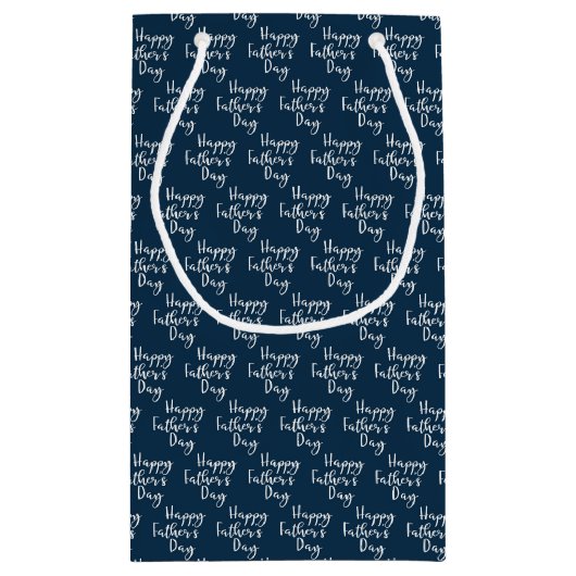 Happy Fathers Day-patroon Klein Cadeauzakje (Achterkant)