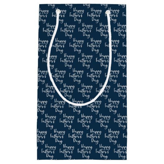 Happy Fathers Day-patroon Klein Cadeauzakje (Voorkant)