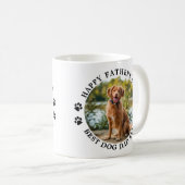 Happy Fathers Day Personalized Pet Photo Dog Dad Koffiemok (Voorkant rechts)