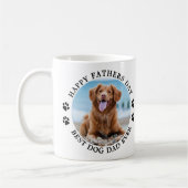 Happy Fathers Day Personalized Pet Photo Dog Dad Koffiemok (Links)