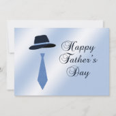 Happy Fathers Day Pet Blue Dot Stropdas Family Bru Kaart (Voorkant)