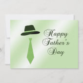 Happy Fathers Day Pet Green Dot Stropdas Family Br Kaart (Voorkant)