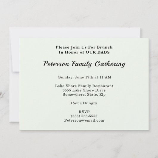 Happy Fathers Day Pet Green Dot Stropdas Family Br Kaart (Achterkant)