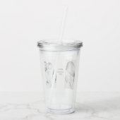 Happy FATHER'S DAY PHOTO  Acryl Drinkbeker (Achterkant)