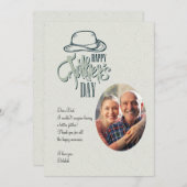 Happy Father's Day Photo Card Feestdagenkaart (Voorkant / Achterkant)