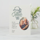Happy Father's Day Photo Card Feestdagenkaart (Staand voorkant)