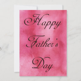 Happy Fathers Day Pink Summer Picnic Kaart