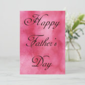 Happy Fathers Day Pink Summer Picnic Kaart (Staand voorkant)