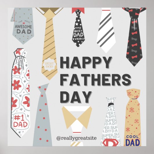 Happy Fathers Day Poster (Voorkant)