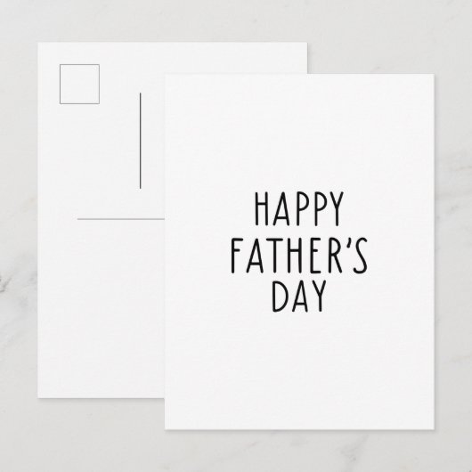 Happy Father's Day Quote Card Briefkaart (Voorkant / Achterkant)