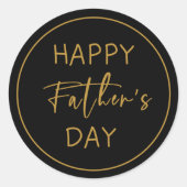 Happy Fathers Day Ronde Sticker (Voorkant)