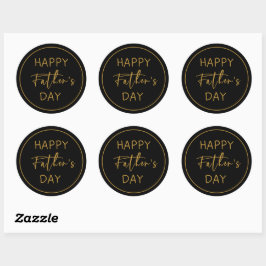 Happy Fathers Day Ronde Sticker