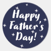 Happy Fathers Day Ronde Sticker (Voorkant)