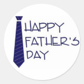 Happy Fathers Day Ronde Sticker (Voorkant)