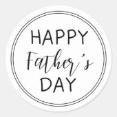 Happy Fathers Day Ronde Sticker (Voorkant)