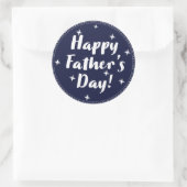 Happy Fathers Day Ronde Sticker (Tas)