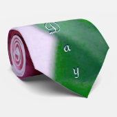 Happy Fathers Day Rosey Tulips Stropdas (Opgerold)