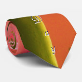 Happy Fathers Day Roze Rose Stropdas (Opgerold)