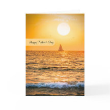 Happy Fathers Day Sailboat Sunset Foto